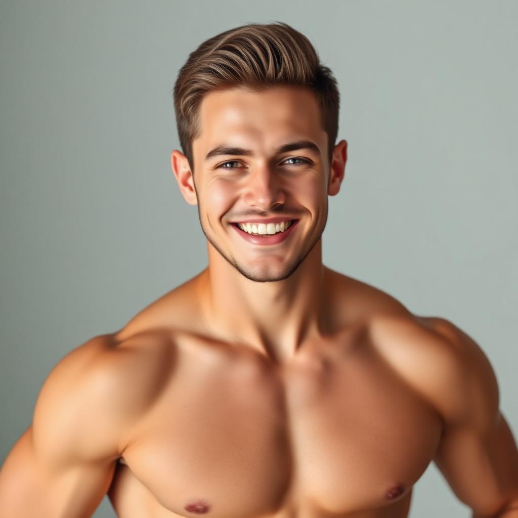 Confident healthy man